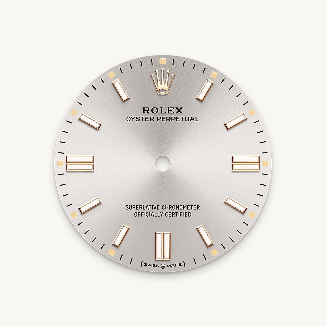 rolex oyster perpetual in oystersteel, m126000-0001 - silver dial - ben bridge