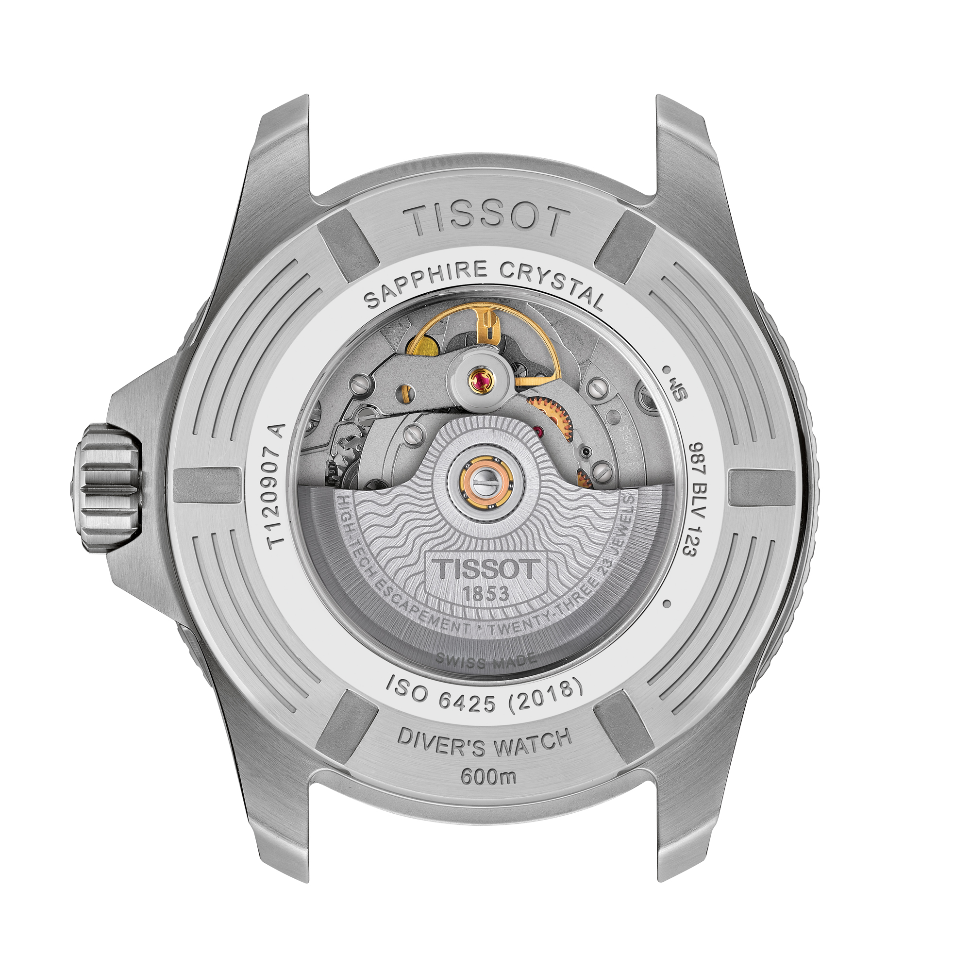 Tissot Seastar 2000 Black Dial Watch, 44mm