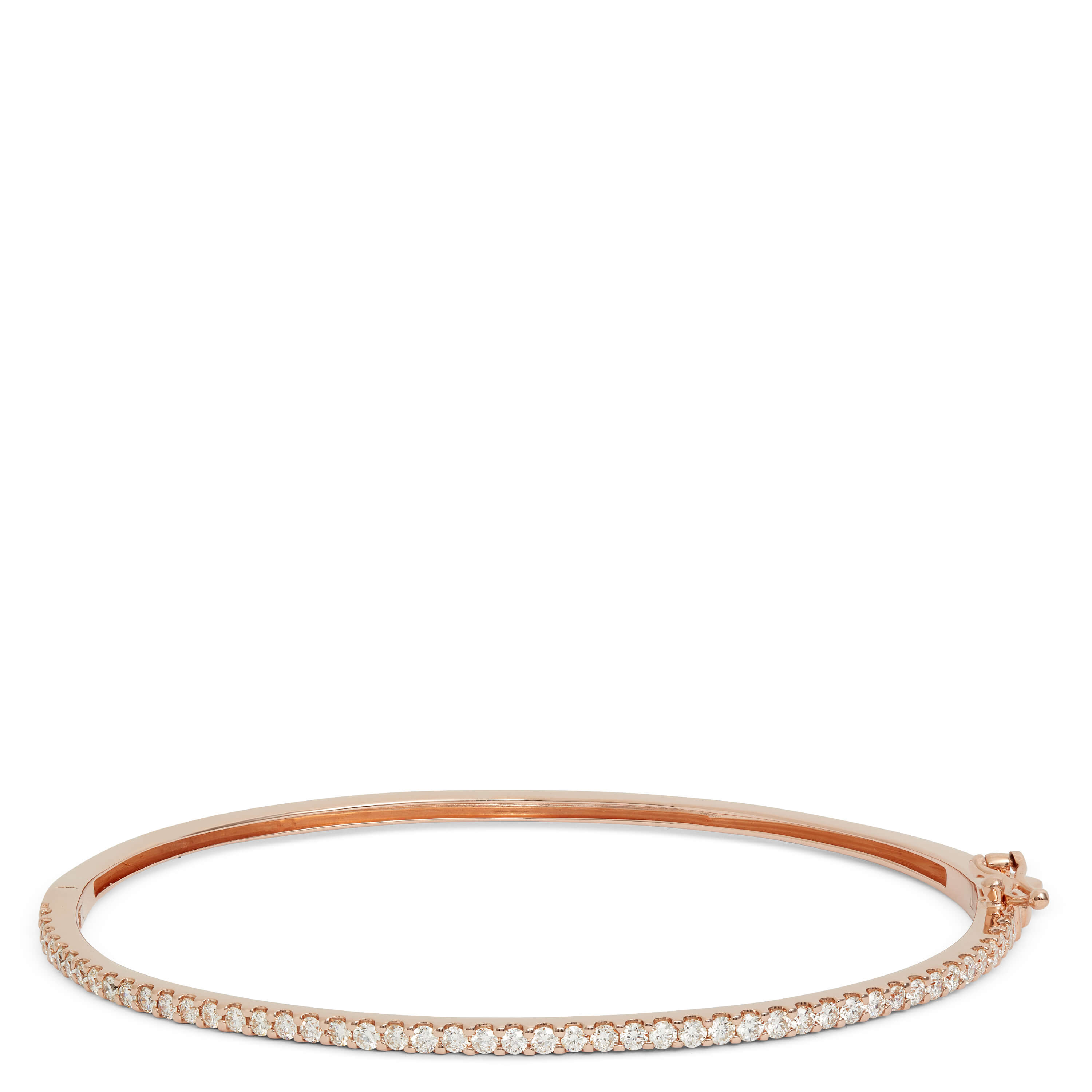 Rose Gold Diamond Bangle Bracelet 14K Ben Bridge Jeweler