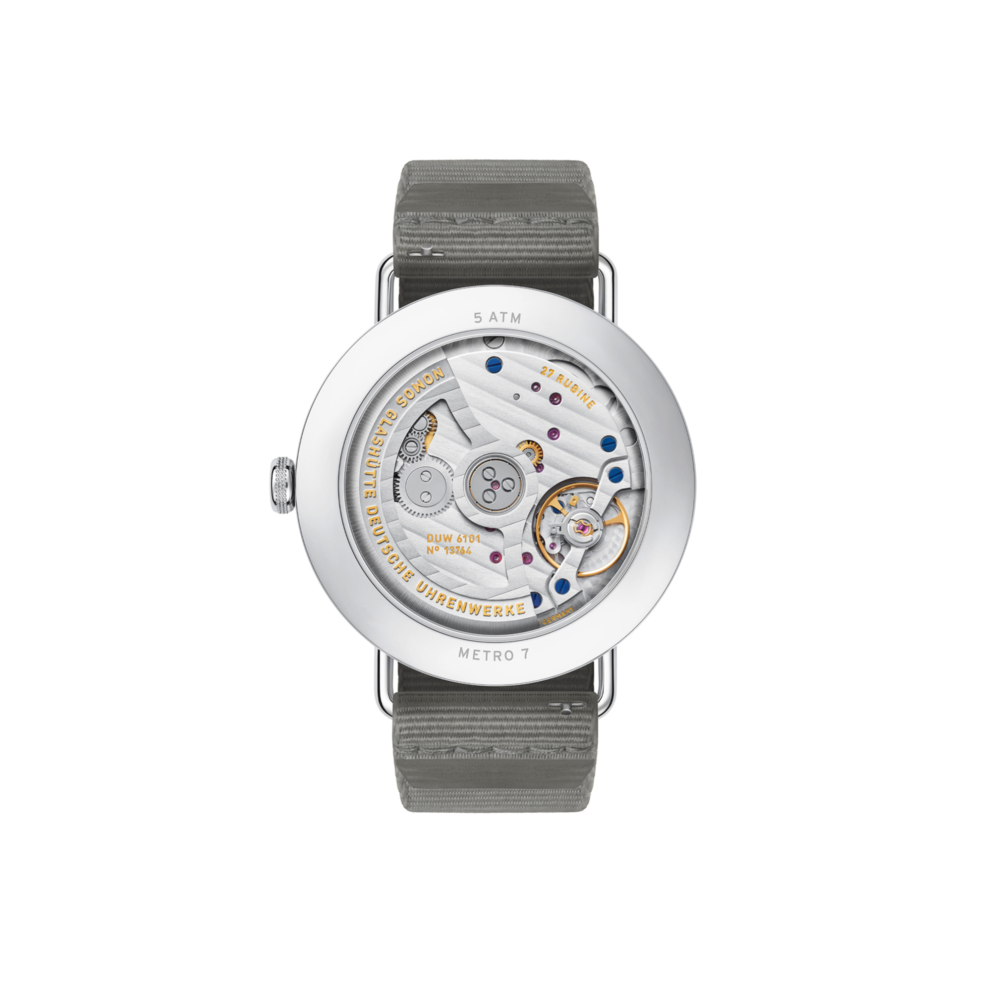 NOMOS Metro Neomatik 41 Update White Silver Dial Watch, 40.5mm
