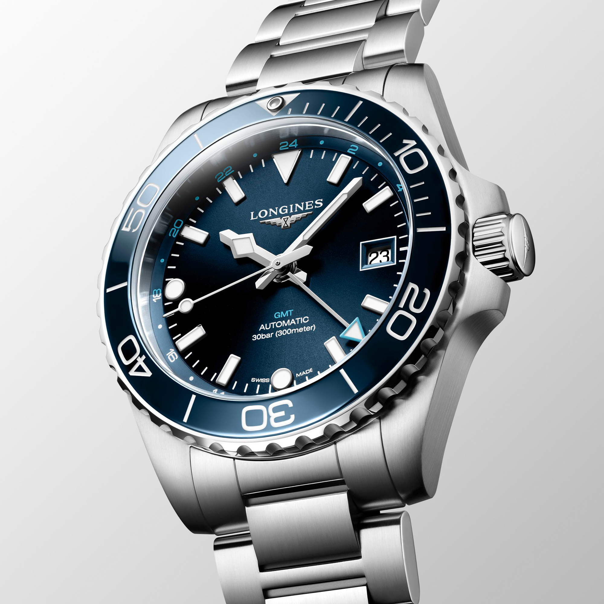 Longines HydroConquest GMT Blue Dial Watch, 41mm