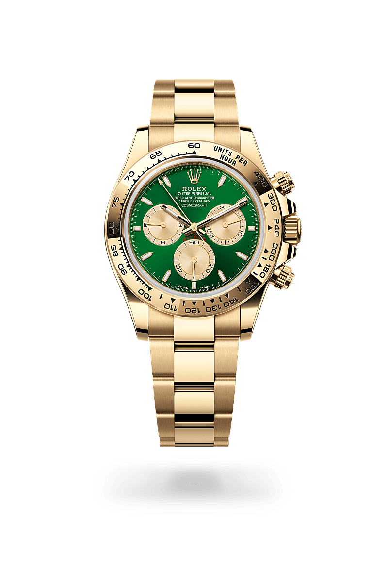 rolex cosmograph daytona in 18 ct yellow gold, m126508-0008 - ben bridge
