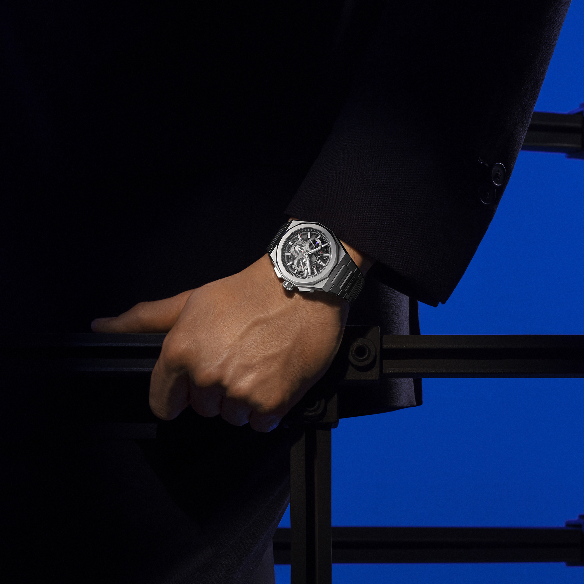 Zenith Defy Skyline Chronograph Skeleton Black Dial Watch, 42mm