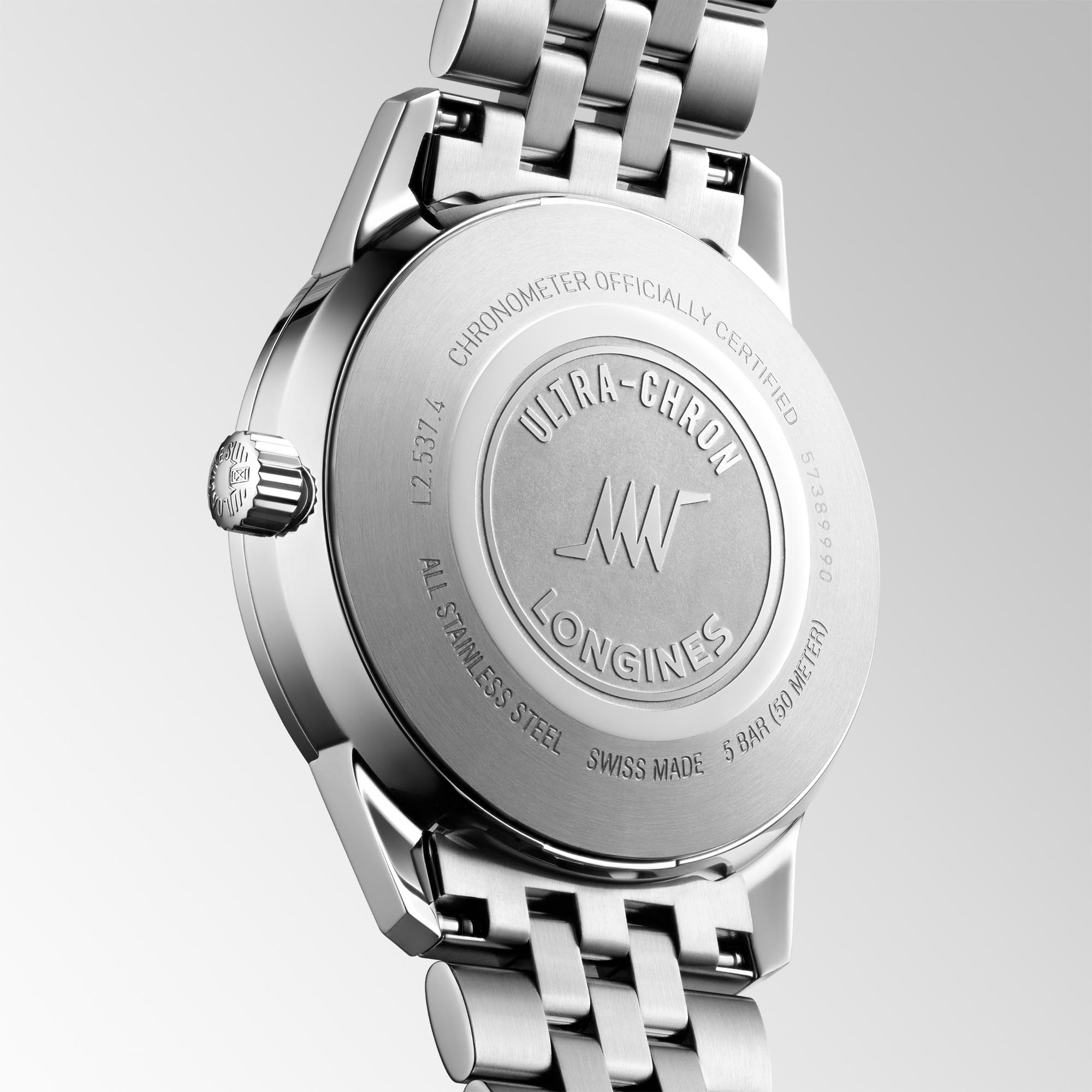 Longines Ultra-Chron Classic Silver Dial Watch, 37mm