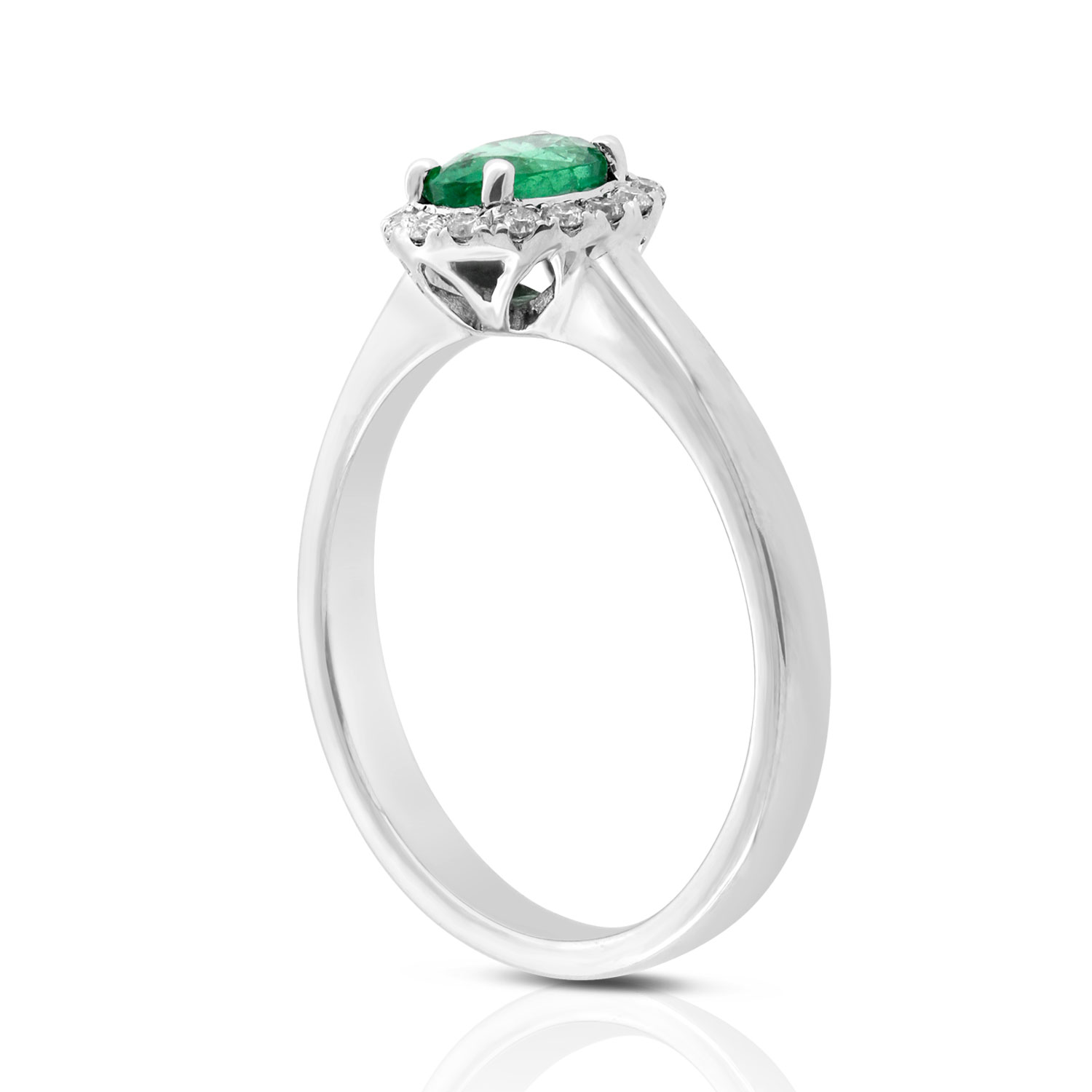 Oval Emerald & Diamond Ring 14K | Ben Bridge Jeweler