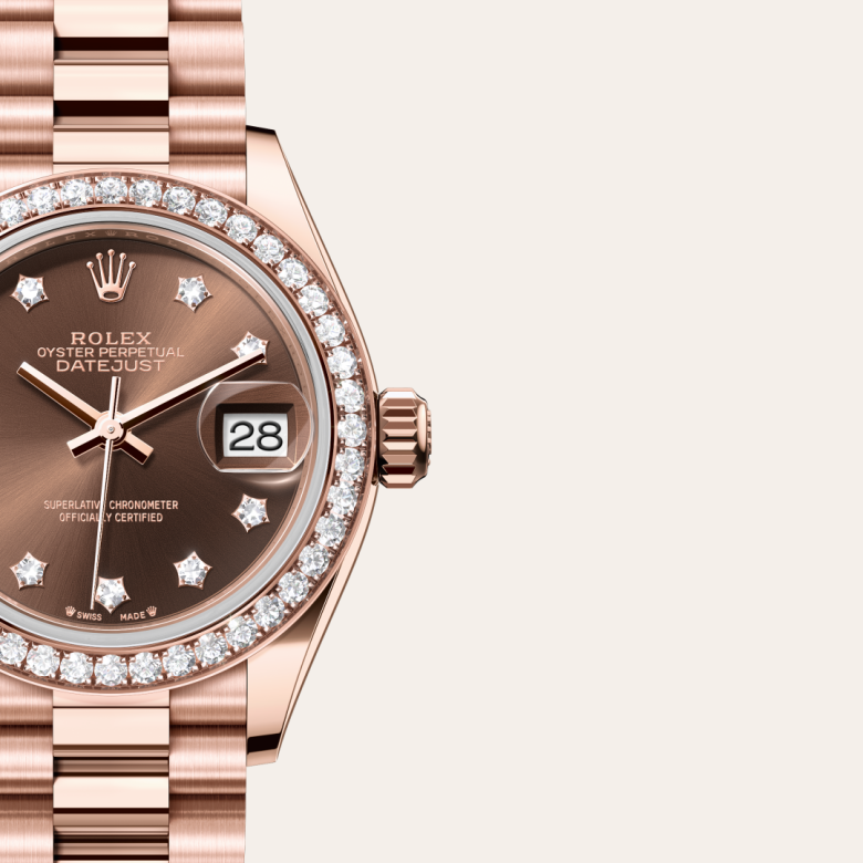 Rolex Lady-Datejust 18 ct Everose gold, M279135RBR-0001 | Ben Bridge