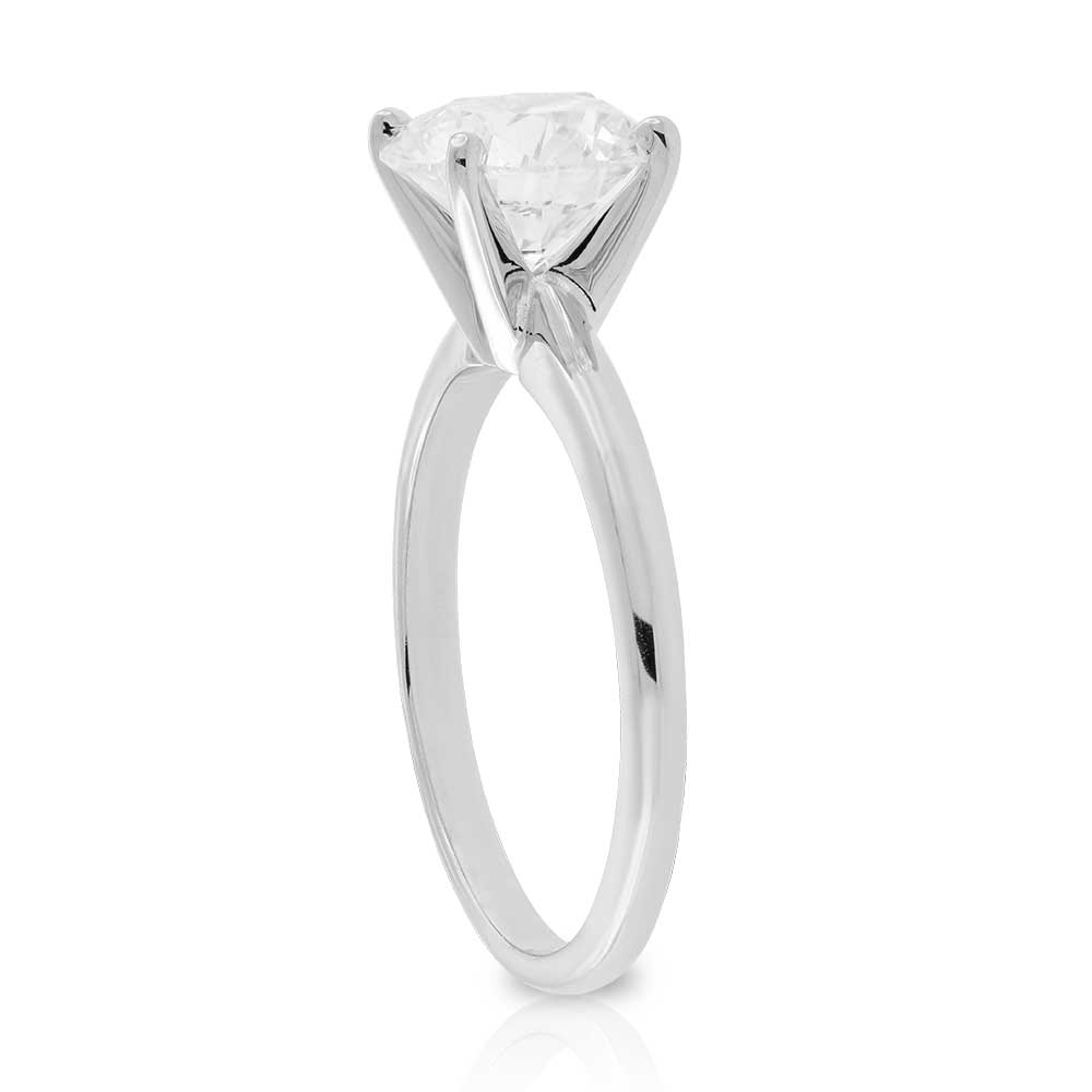  Ikuma Diamond Solitaire Engagement Ring 14K White Gold