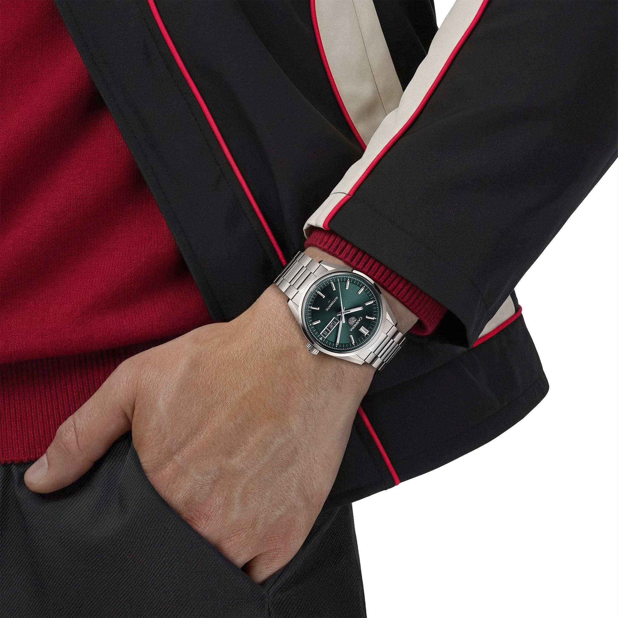 TAG Heuer Carrera Green Dial Watch, 41mm