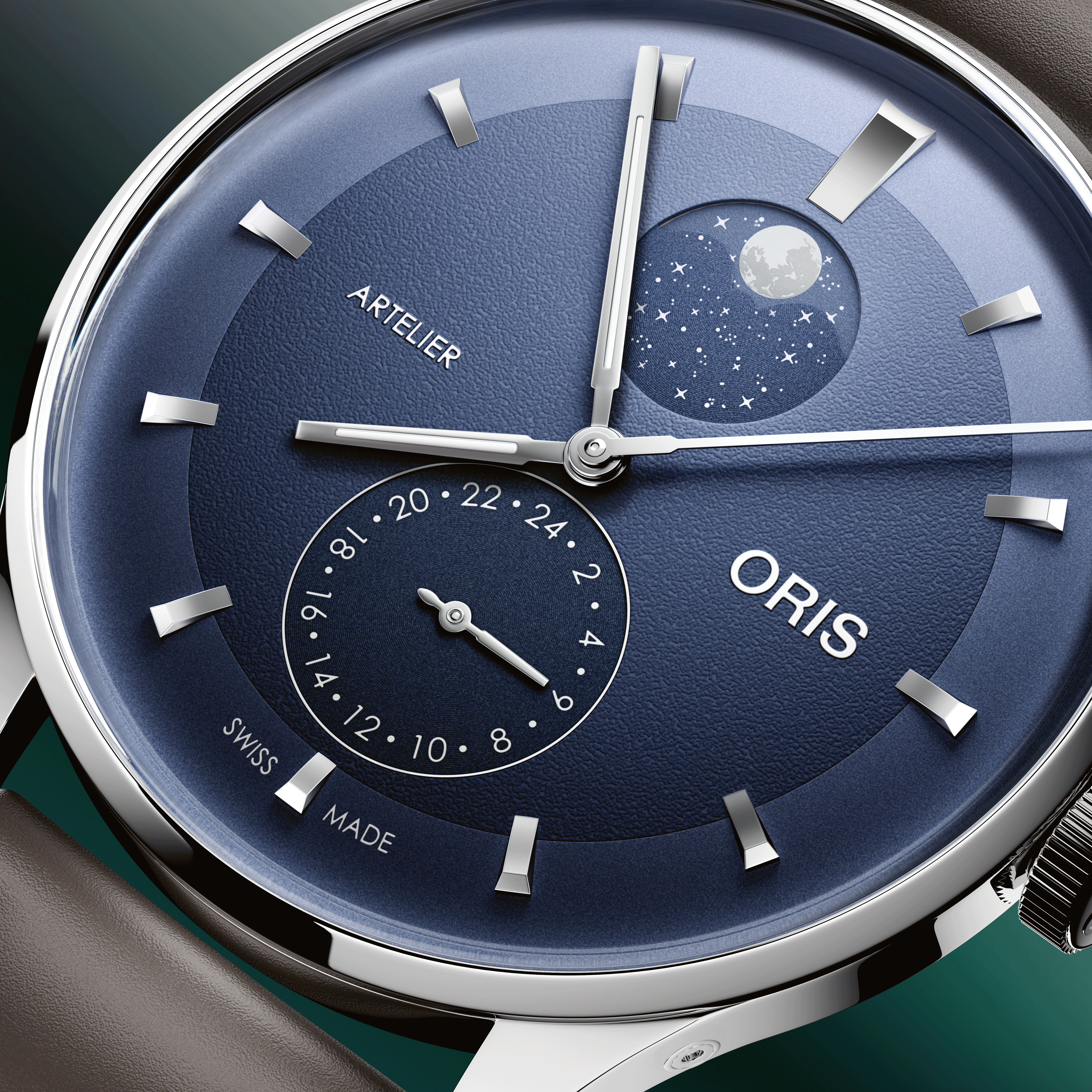 Oris Artelier Complication Blue Dial Watch, 39.5mm