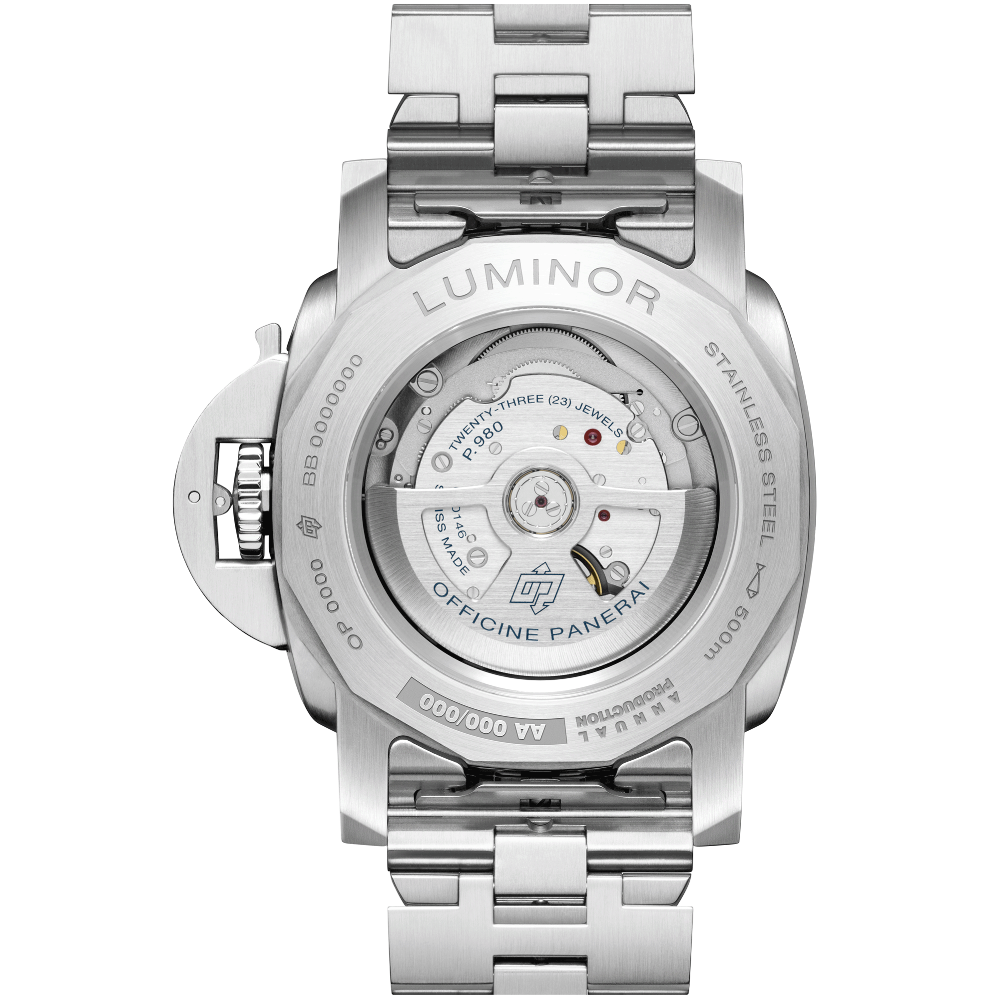 Panerai Luminor Marina Blue Dial Watch, 44mm