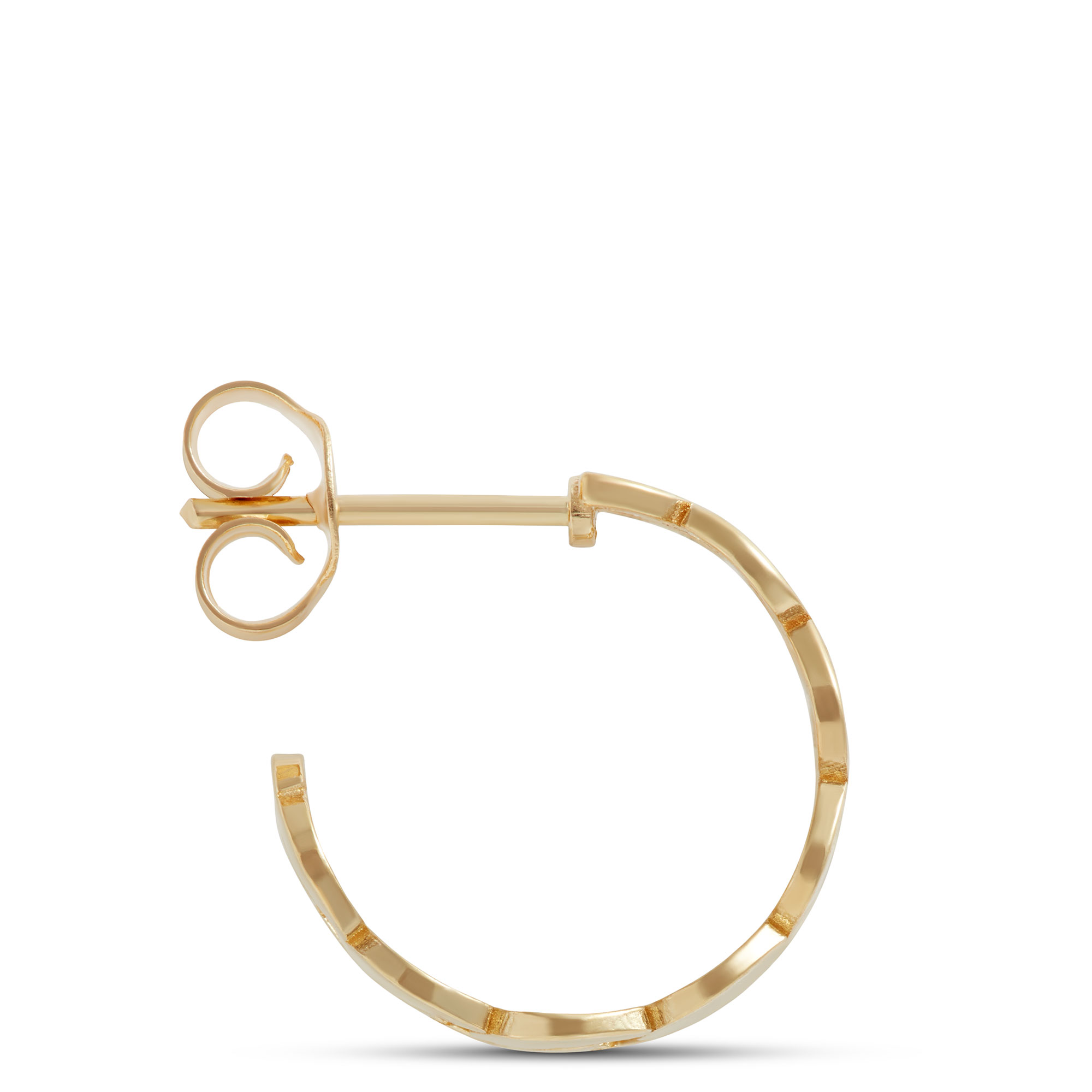 Toscano Linked Hoop Earrings, 14K Yellow Gold