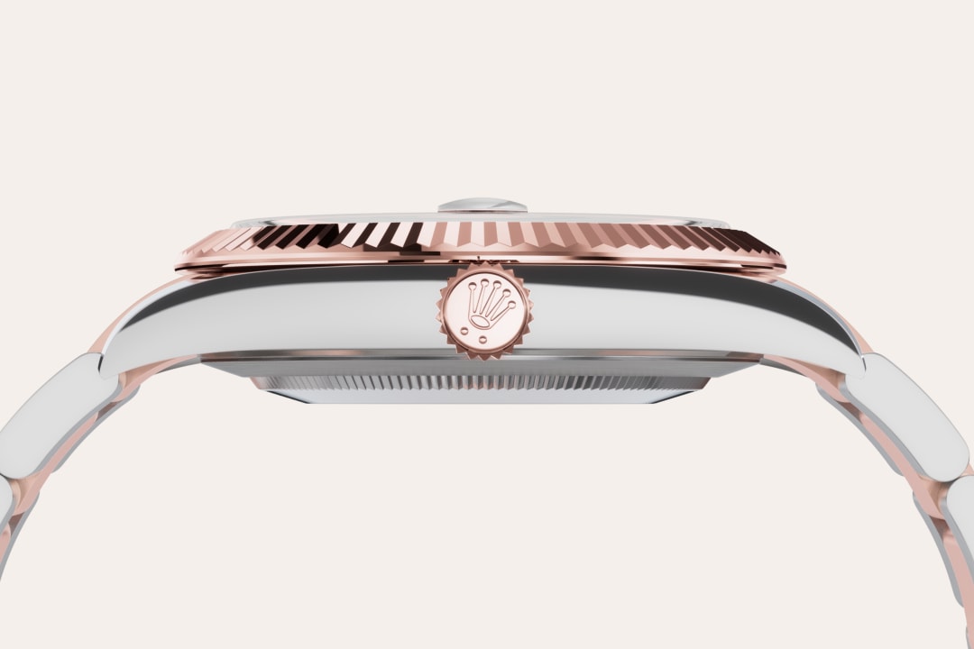 rolex datejust in everose rolesor - combination of oystersteel and everose gold, m126331-0007 - everose rolesor - ben bridge