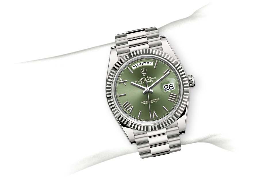 Rolex on wrist