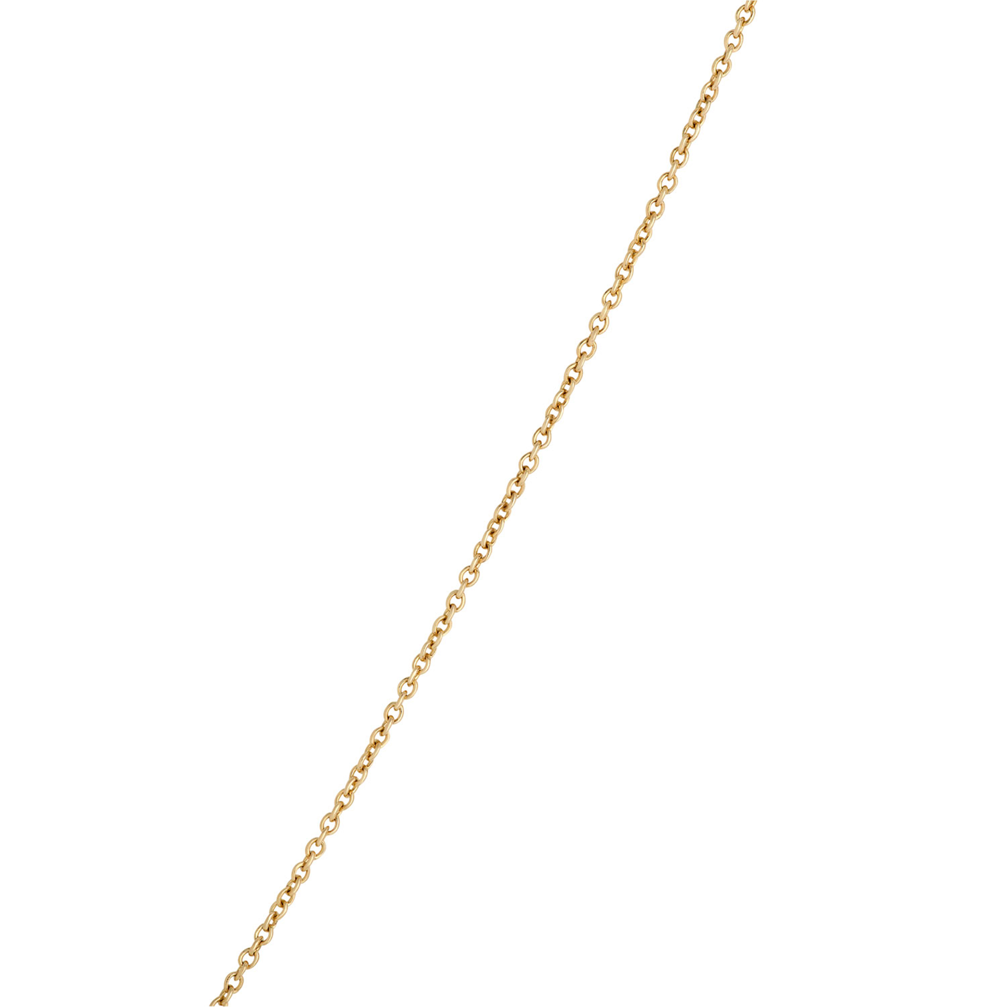 Classic Disc Pendant Necklace with Round Diamonds, 1/10 Total Carat Weight, 14K Yellow Gold