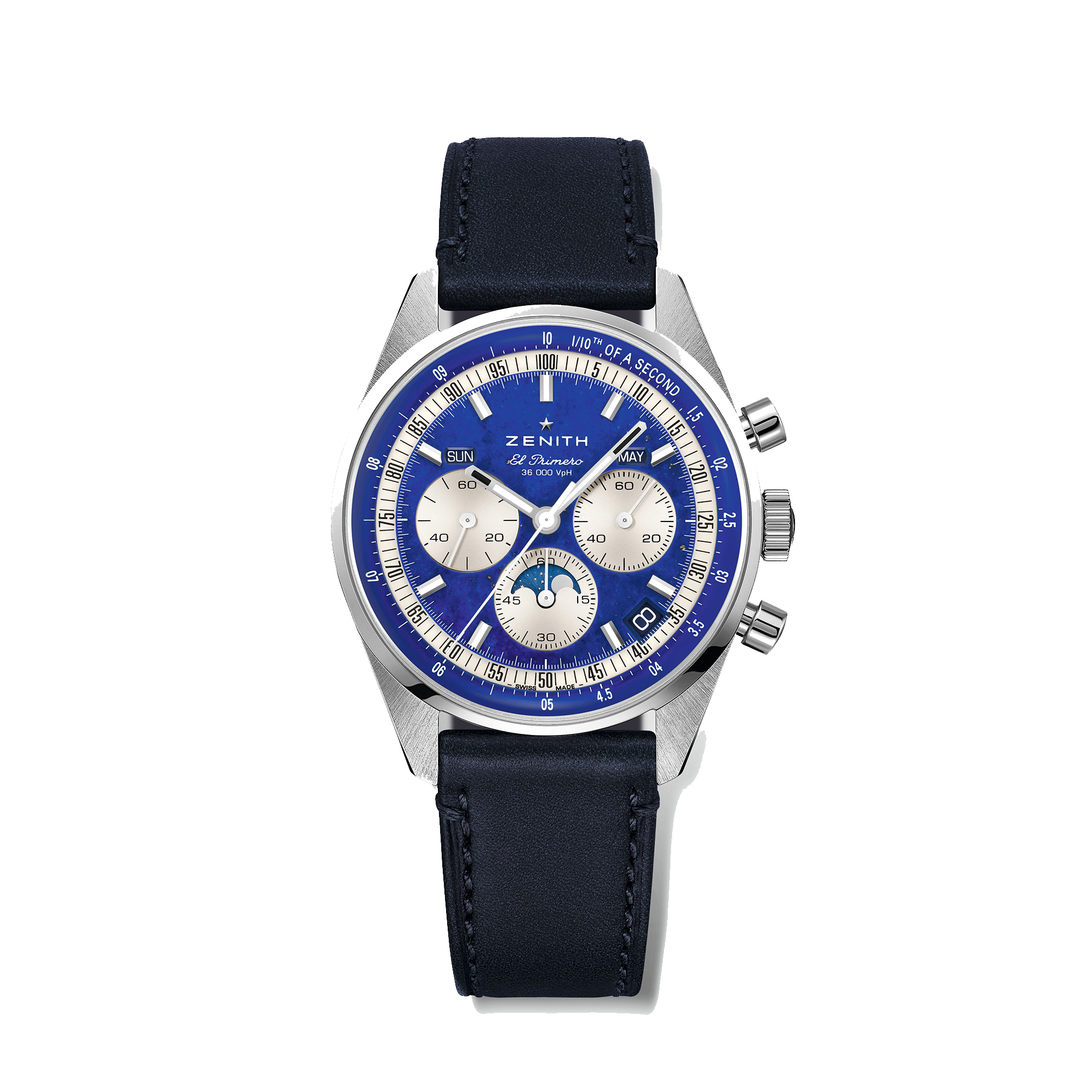 Zenith Chronomaster Original Lapis Lazuli Blue Dial Watch, 38mm