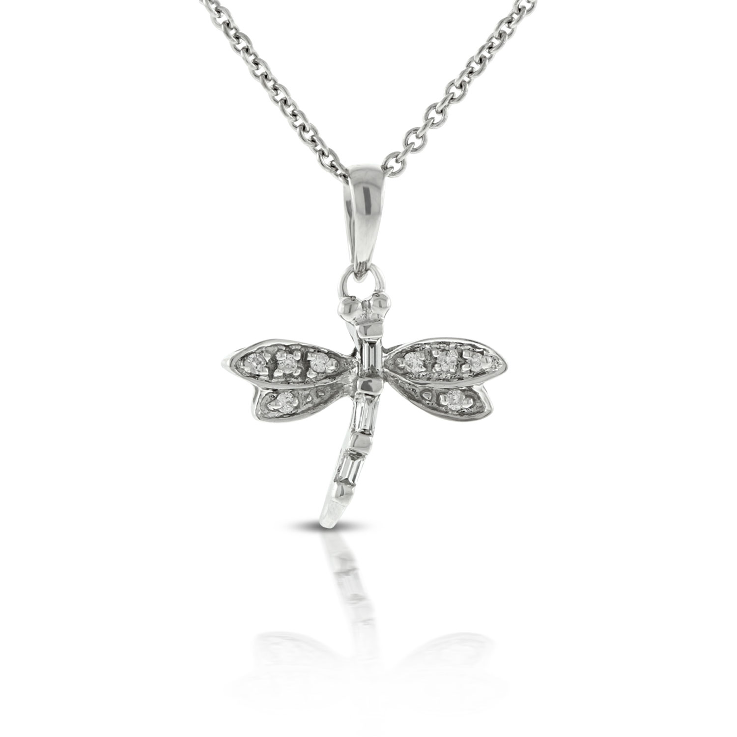 Dragonfly Diamond Pendant 14K | Ben 