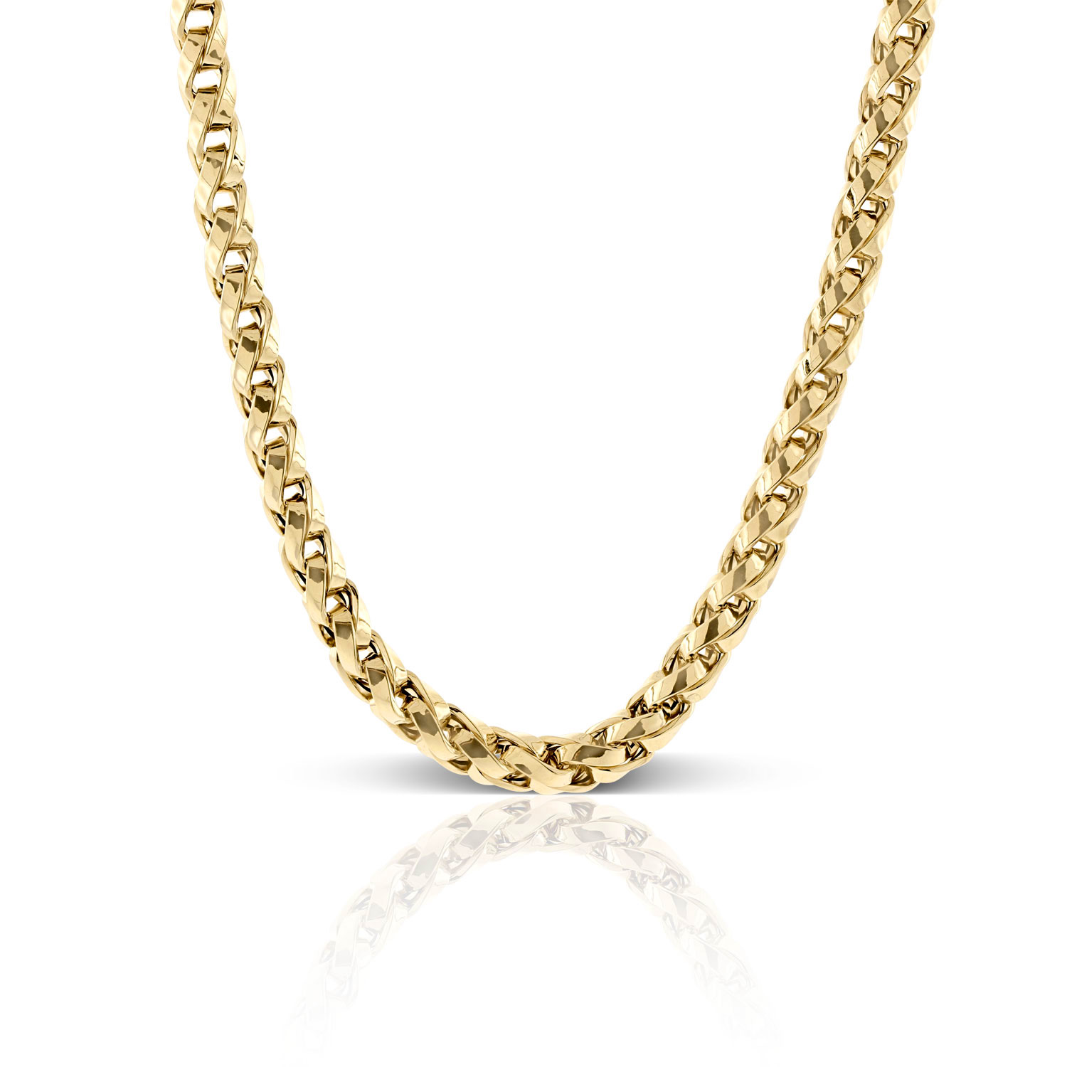 Toscano Spiga Chain Necklace 14K | Ben 