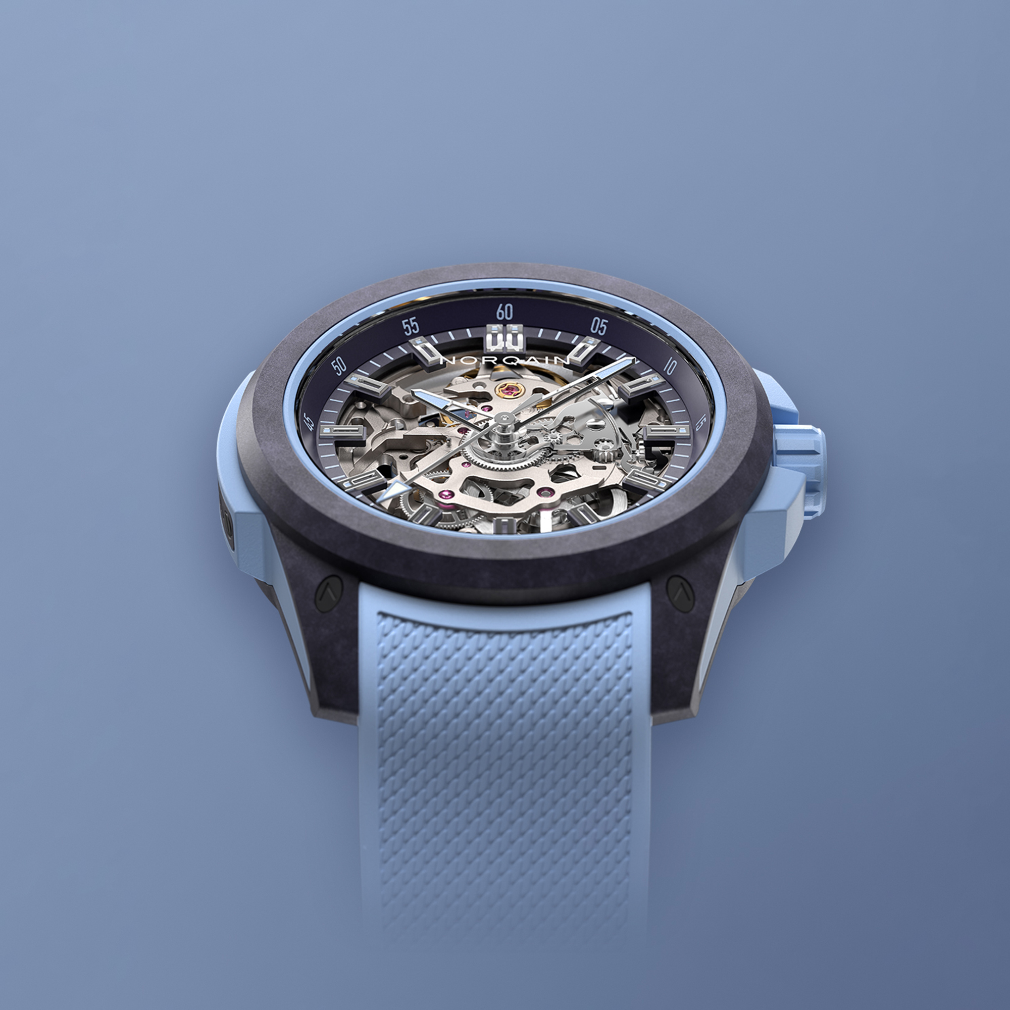 NORQAIN Independence Wild ONE Skeleton Dial Watch, 39mm