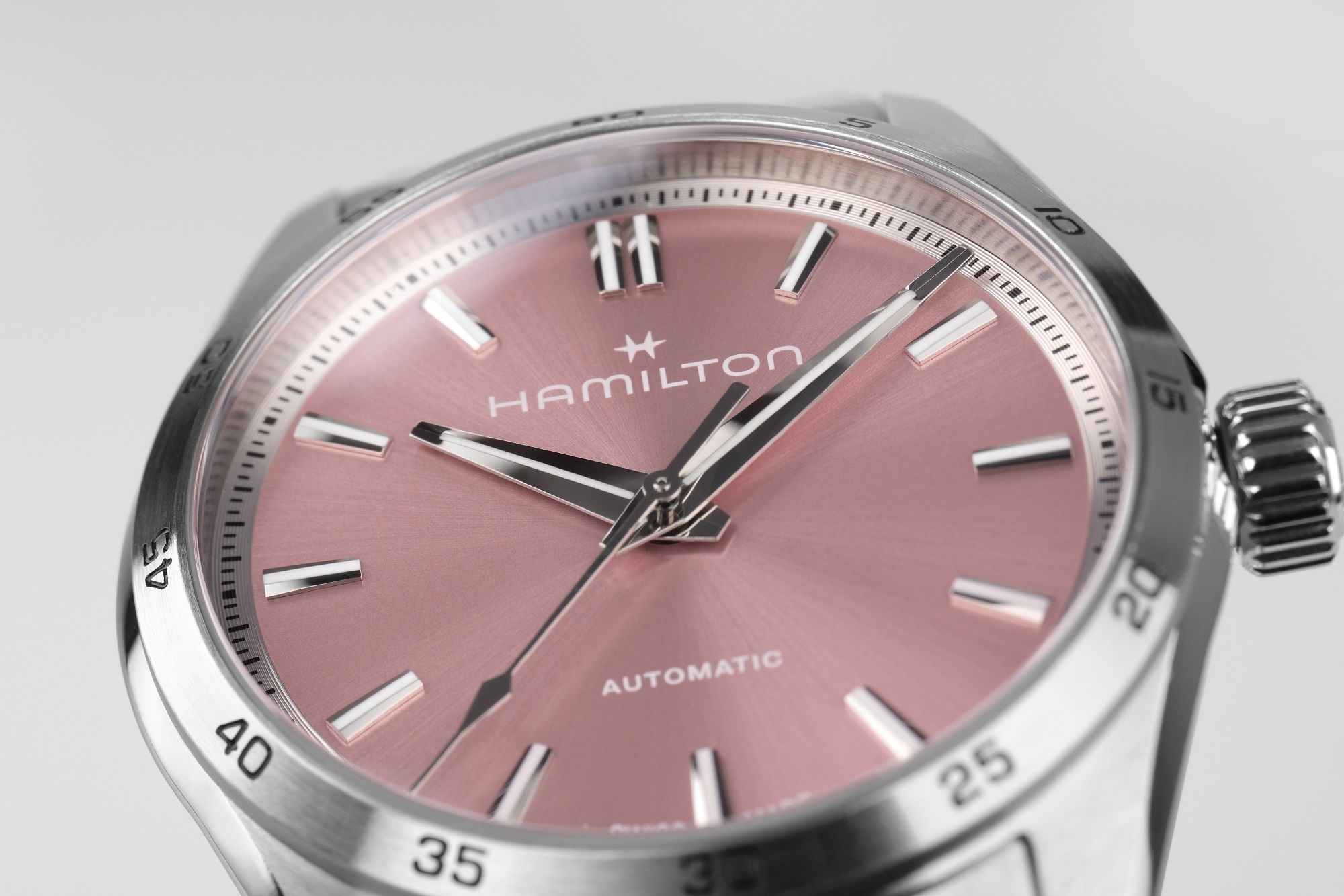 Hamilton Jazzmaster Performer Auto Watch Pink Dial, 34mm