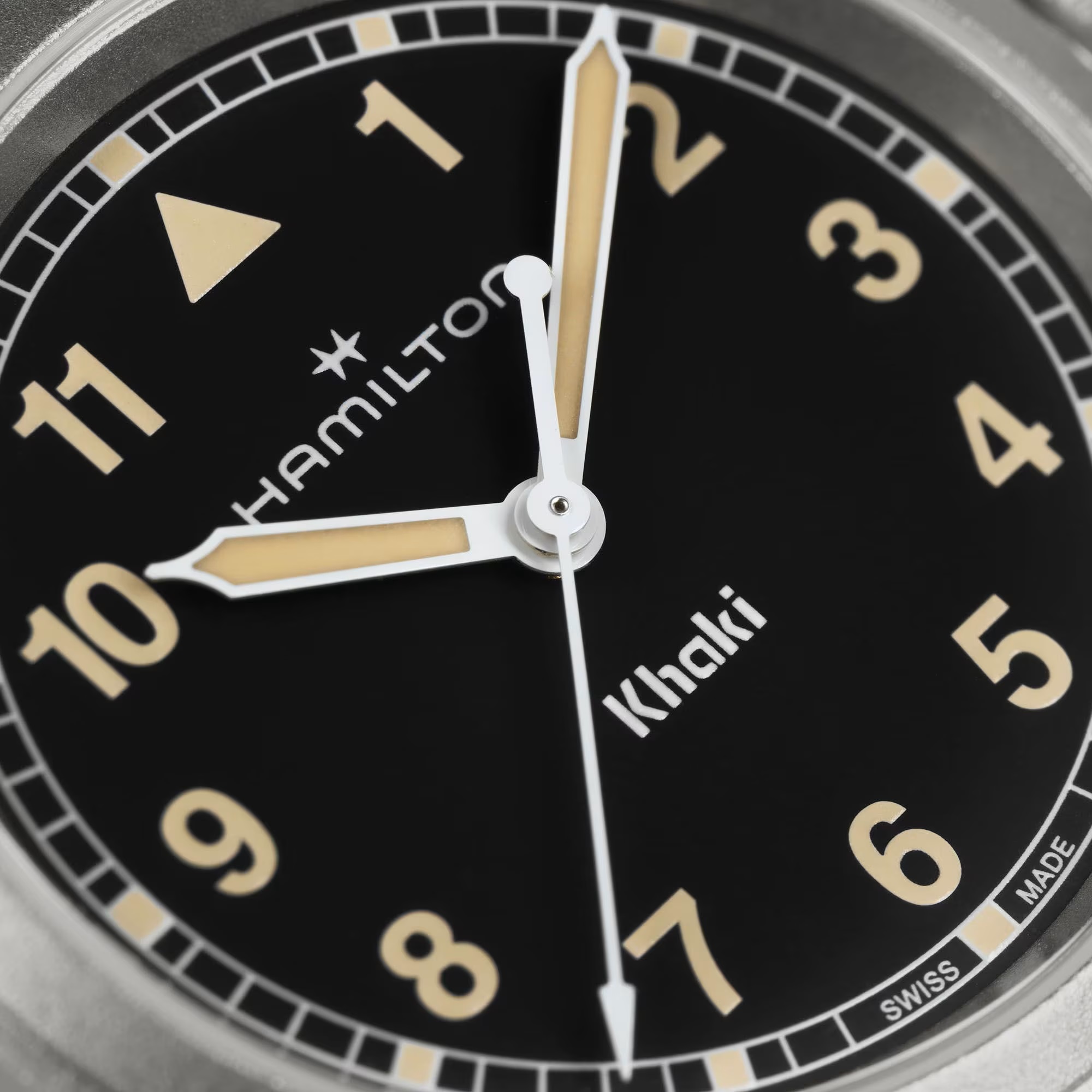 Hamilton Khaki Field Quartz Black Dial Watch, 33mm