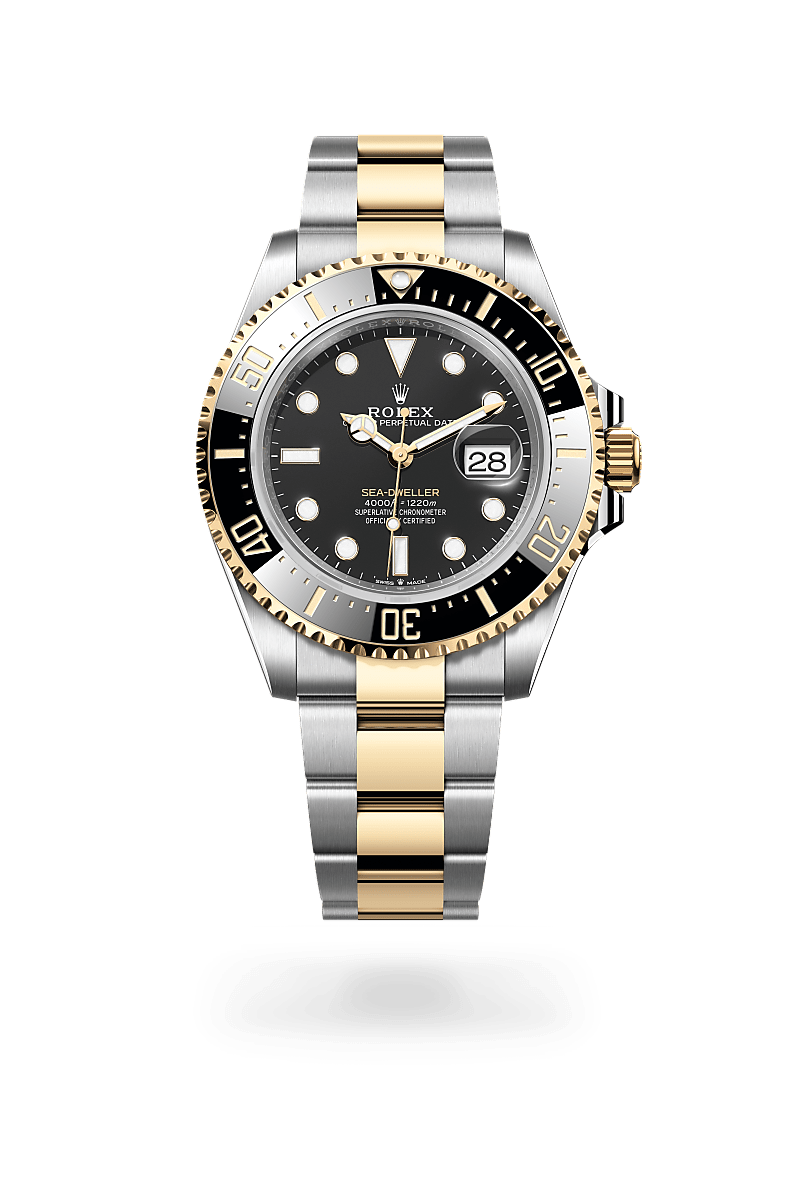 rolex sea-dweller in yellow rolesor - combination of oystersteel and yellow gold, m126603-0001 - ben bridge