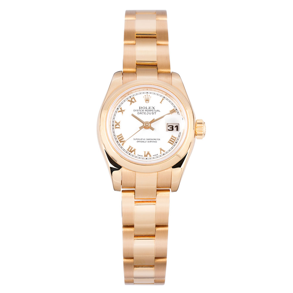 ladies rolex oyster perpetual datejust 18k