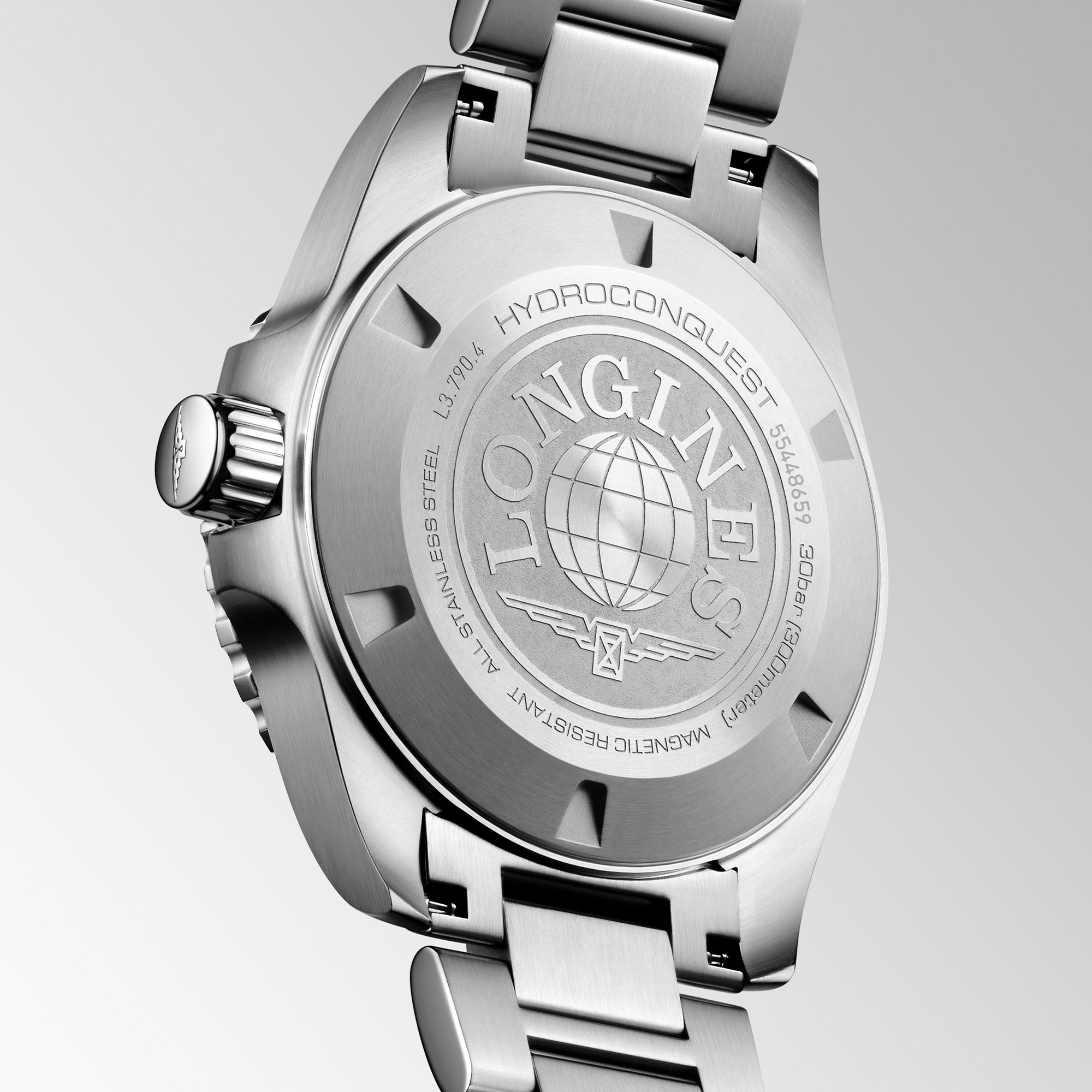Longines HydroConquest GMT Watch Sunray Black Dial, 41mm