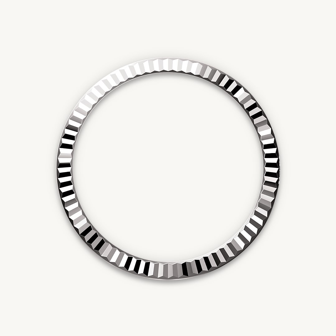 rolex datejust in white rolesor - combination of oystersteel and white gold, m278274-0018 - fluted bezel - ben bridge