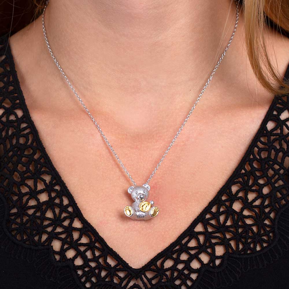 2019 Benny Bear Pendant in Sterling Silver