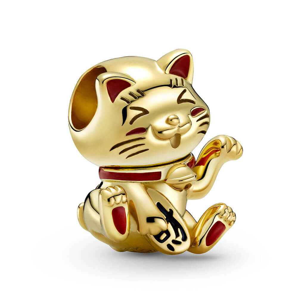 Pandora Shine™ Cute Fortune Cat Enamel Charm 769271C01 Ben Bridge Jeweler