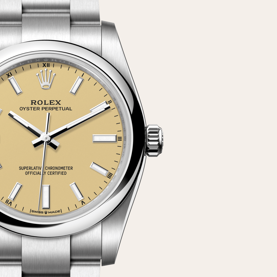 rolex oyster perpetual in oystersteel, m124200-0007 - watch dial - ben bridge