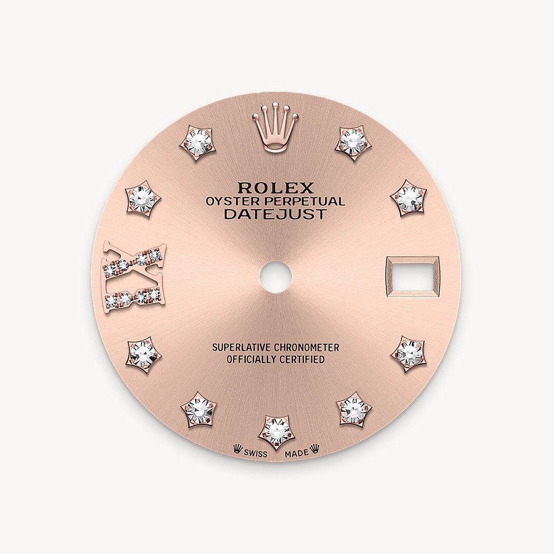rolex lady-datejust in everose rolesor - combination of oystersteel and everose gold, m279171-0028 - ros&eacute;-colour dial - ben bridge