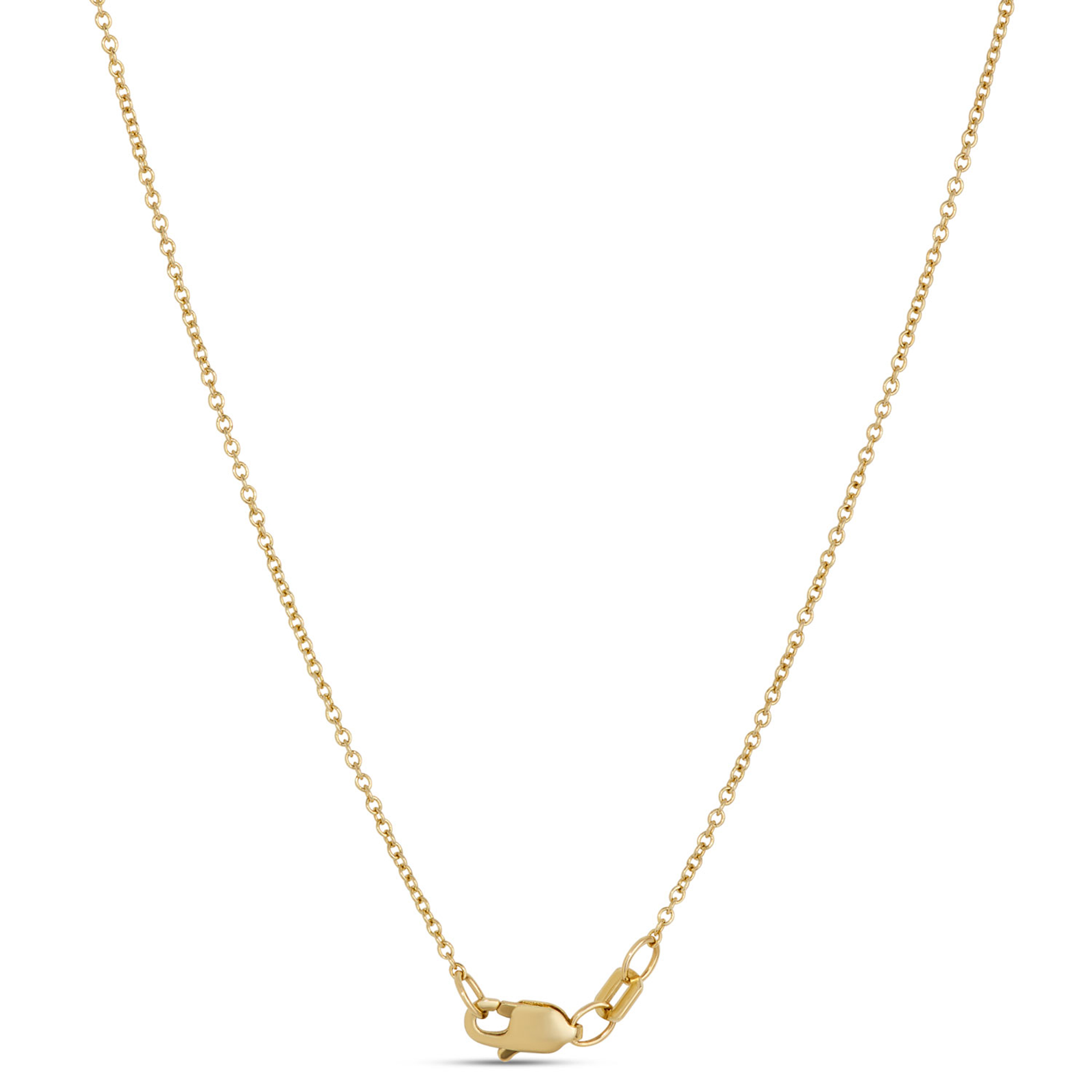 Classic Round Diamond Station Necklace, &frac12; Carat Total Weight,  14K Yellow Gold