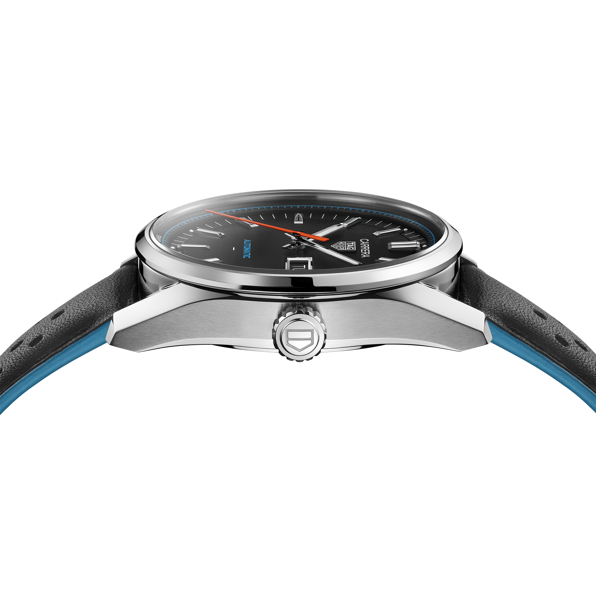 TAG Heuer Carrera Day-Date Black Dial Watch, 41mm
