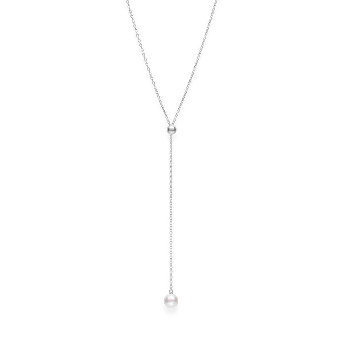 Mikimoto A+ Akoya Cultured Pearl Lariat Necklace 18K