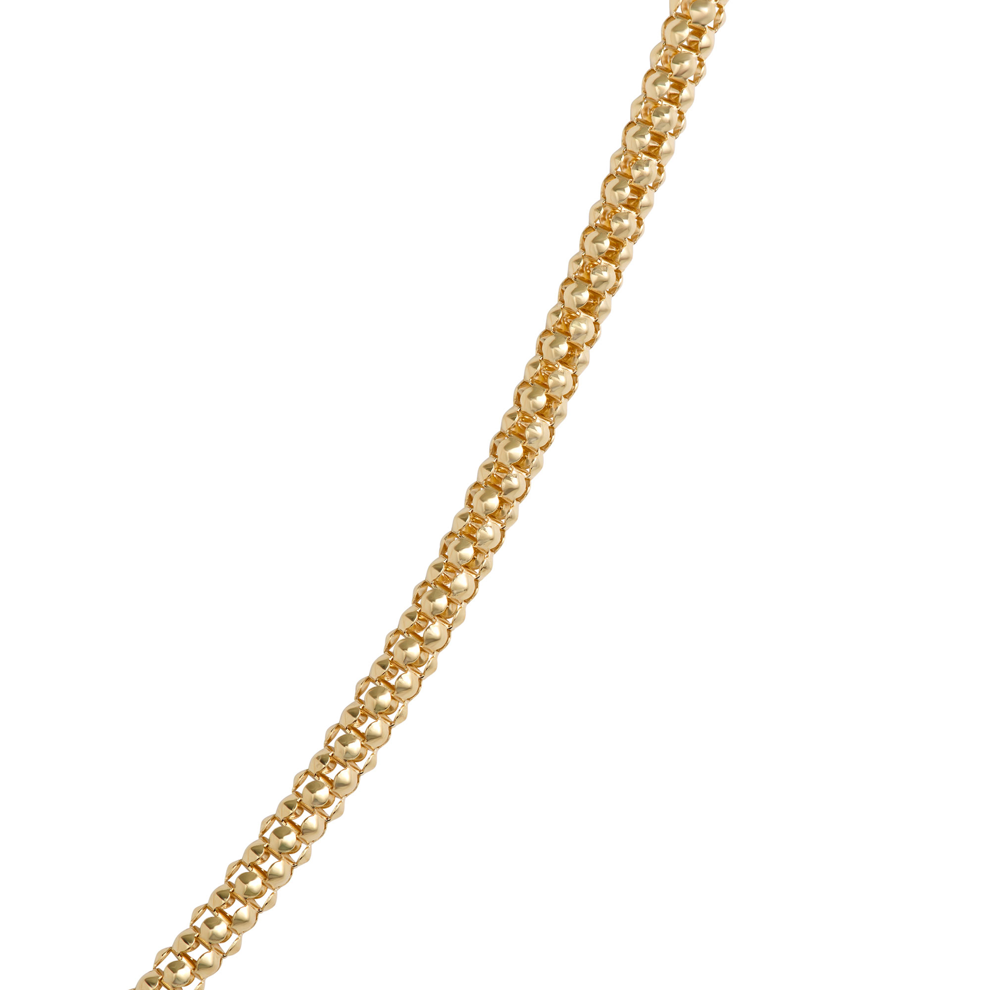 Toscano Popcorn Necklace, &frac12; Carat Total Weight, 18K Yellow Gold