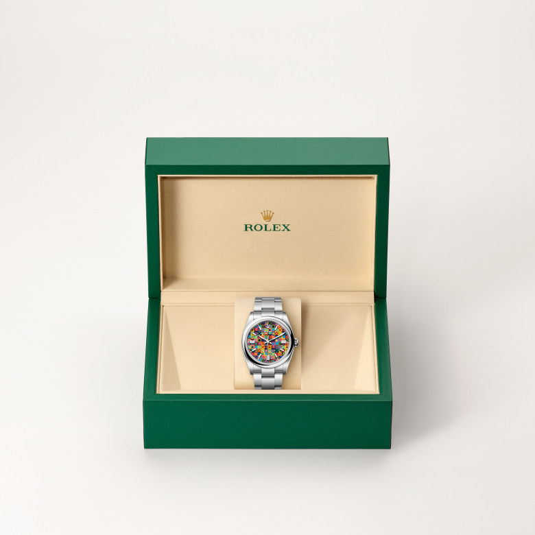 rolex oyster perpetual in oystersteel, m126000-0016 - in rolex box - ben bridge