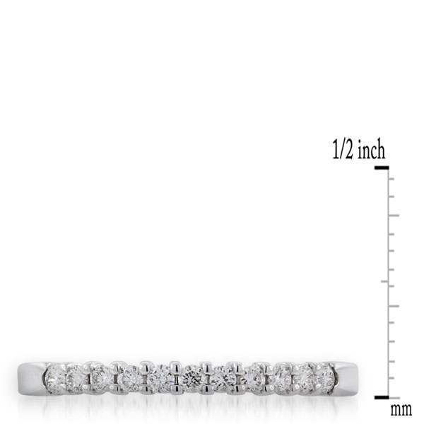 Round Diamond Bridal Band, 14K White Gold
