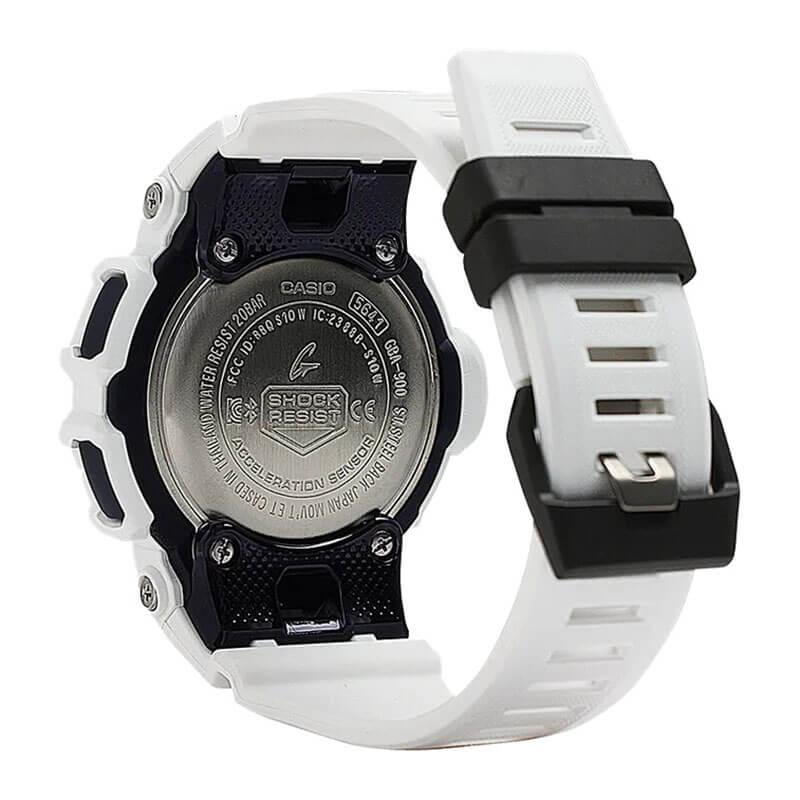 G-Shock Power Trainer Bluetooth White Watch, 51.3mm