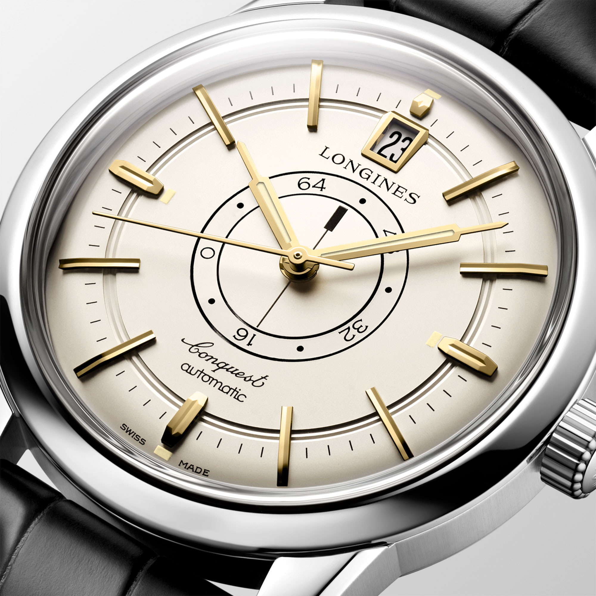 Longines Conquest Heritage Champagne Dial Watch, 38mm