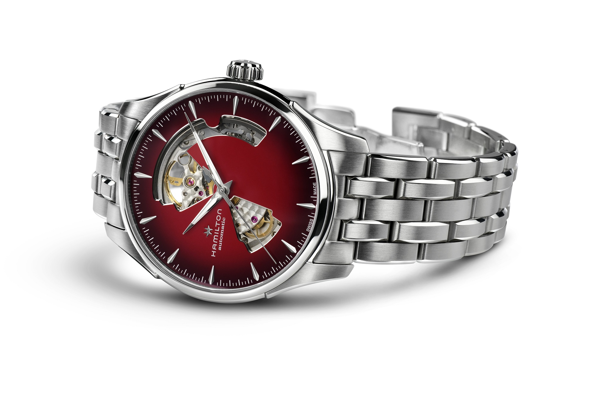Hamilton Jazzmaster Open Heart Auto Watch Red Dial, 40mm