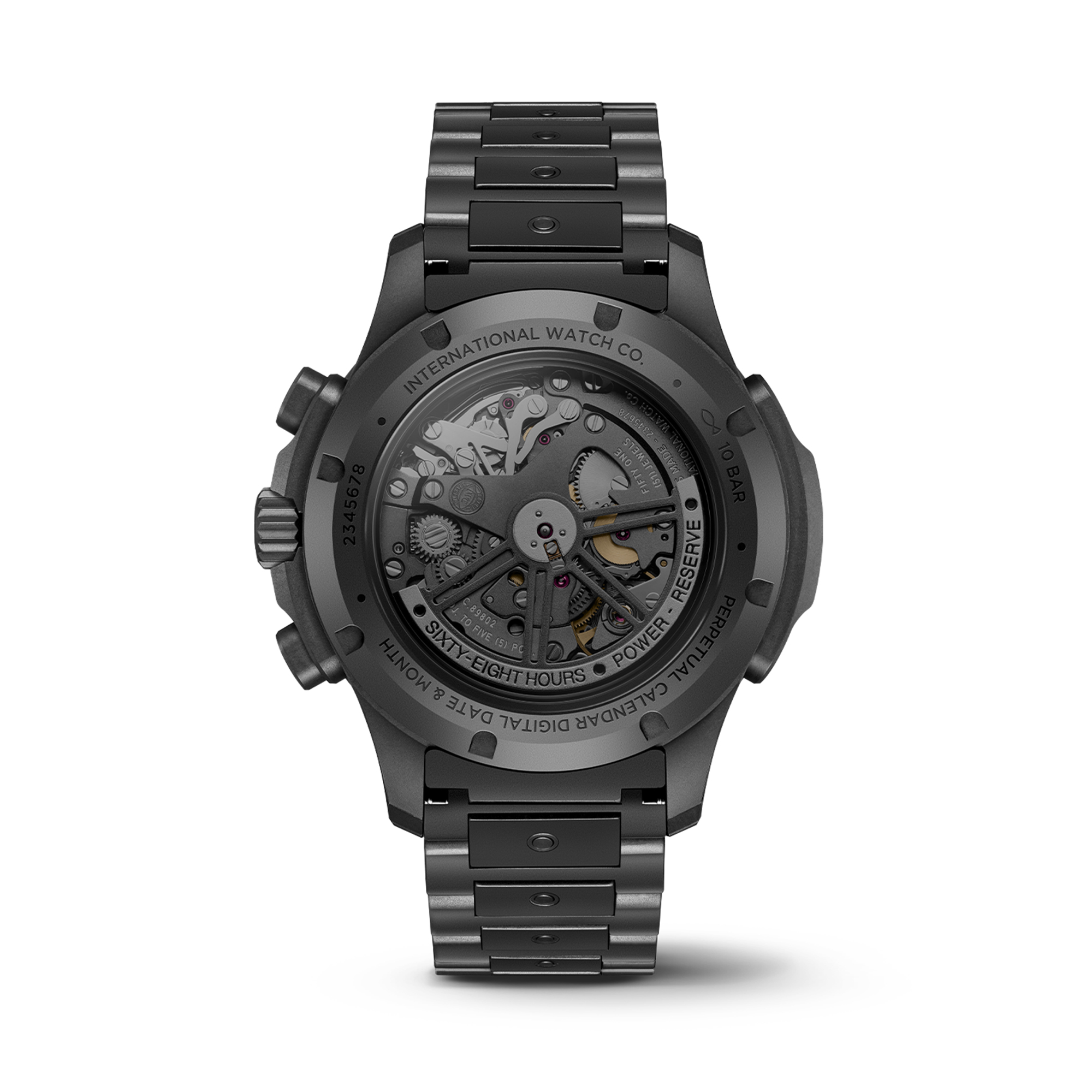 IWC Pilot&rsquo;s Watch Performance Chronograph Perpetual Calendar Digital Date-Month Black Dial Watch, 43mm