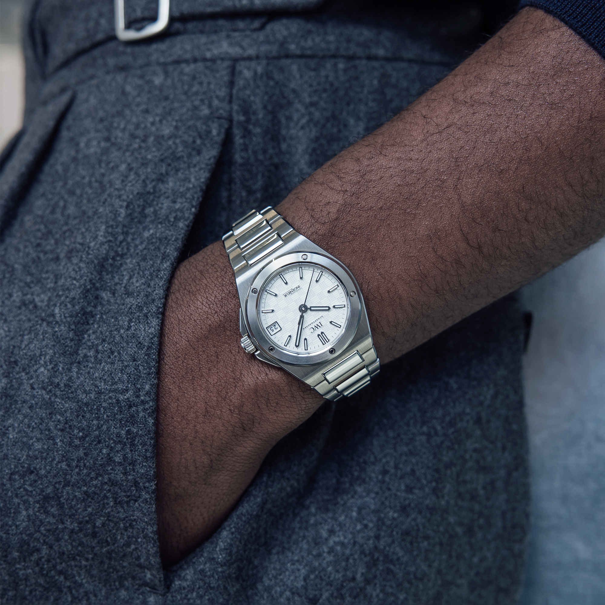 IWC Ingenieur Automatic 35 Silver Dial Watch, 35.1mm