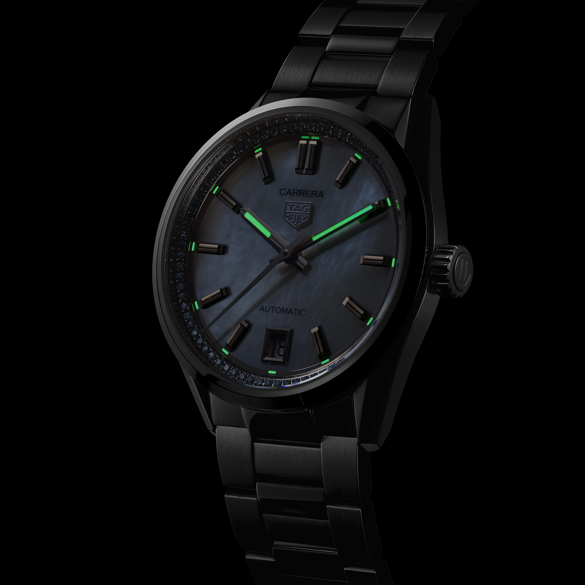 TAG Heuer Carrera Date White Dial Watch, 36mm