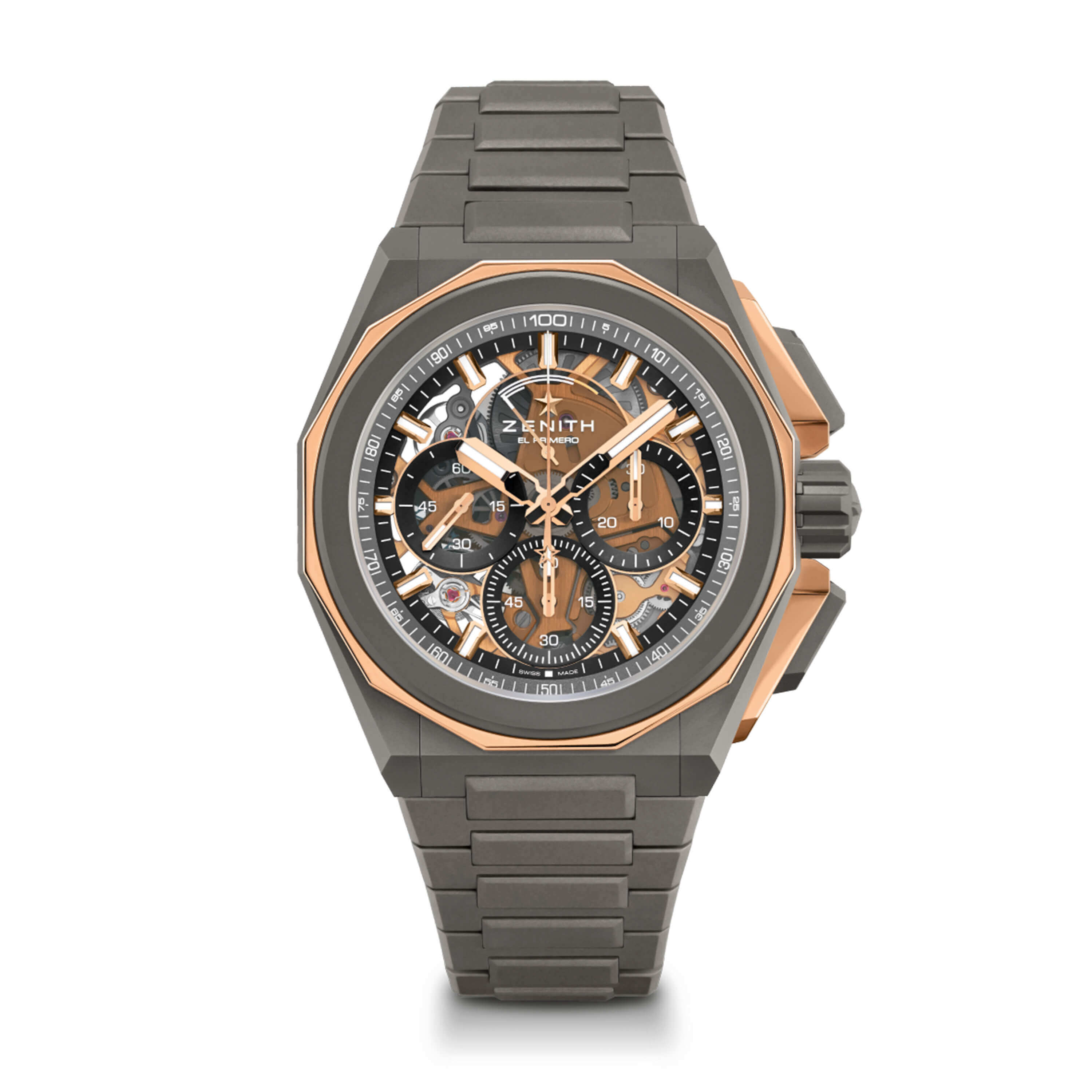 Zenith DEFY Extreme Watch Open Dial Microblaster Titanium Bracelet