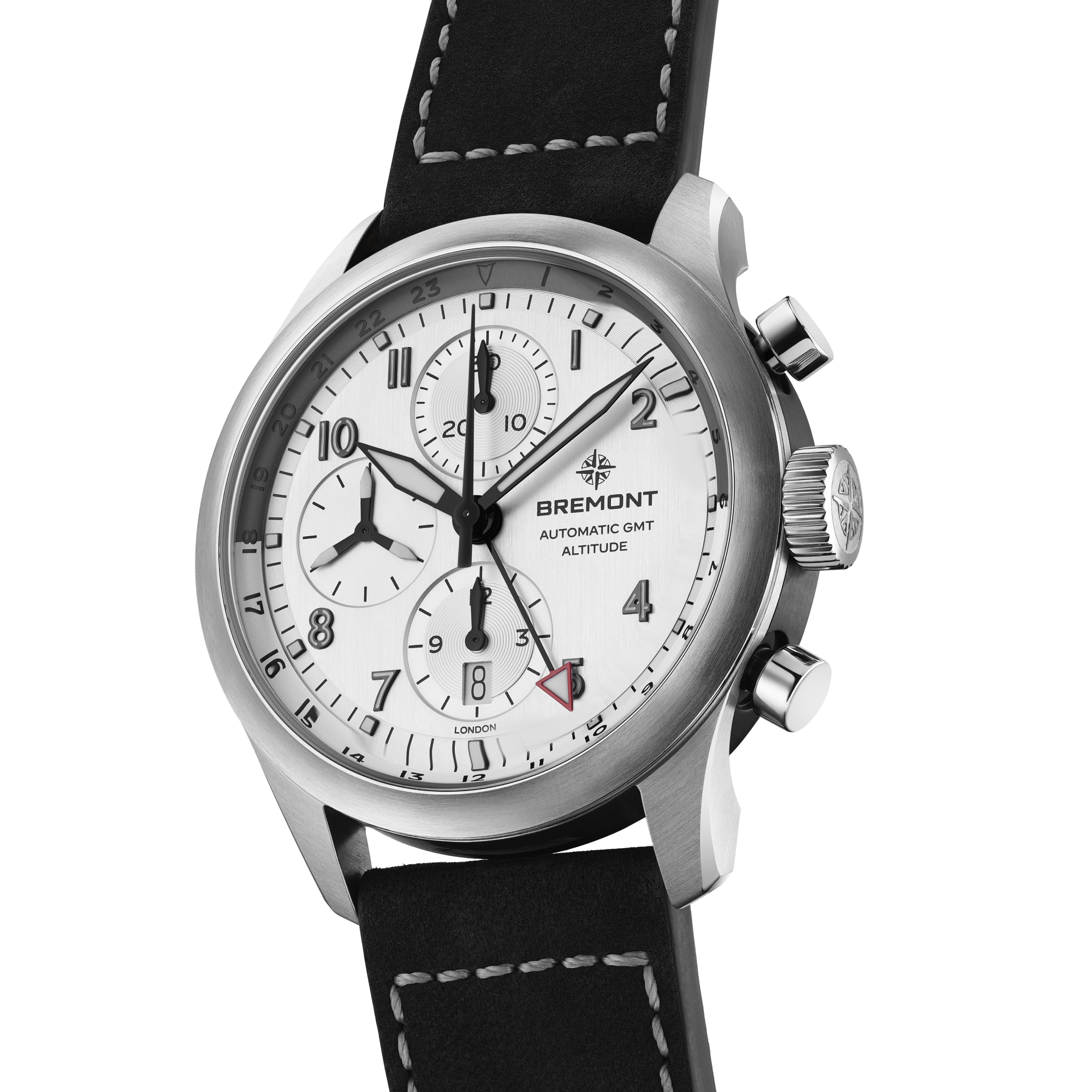 Bremont Altitude Chronograph GMT Silver Dial Watch, 42mm