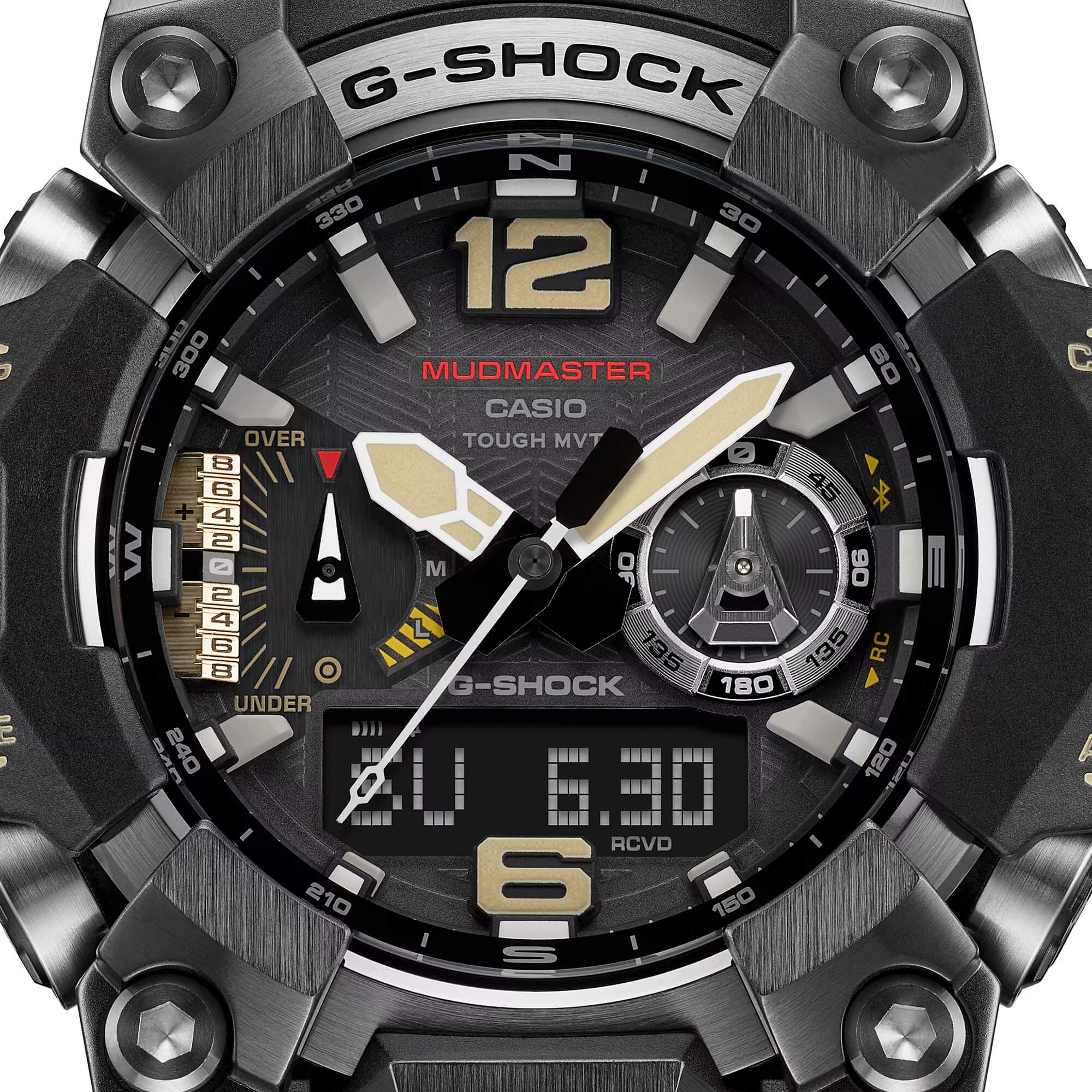 G-Shock Master of G-Land Mudmaster Watch Black Dial Black Resin Strap, 58.7mm