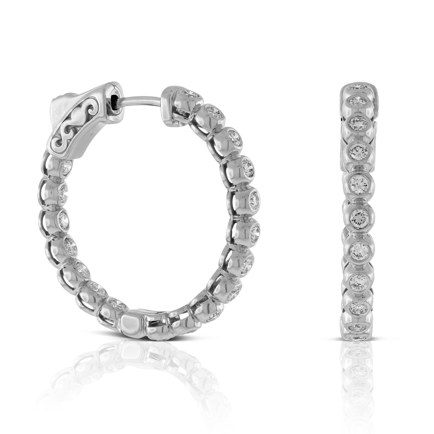 Diamond Hoop Earrings 14K | Ben Bridge Jeweler