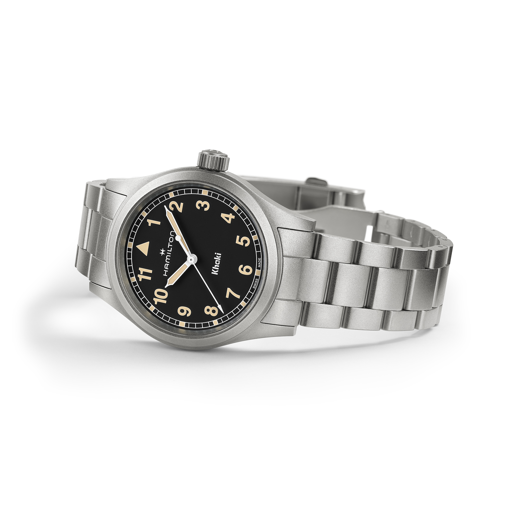 Hamilton Khaki Field Quartz Watch Black Dial, 38mm