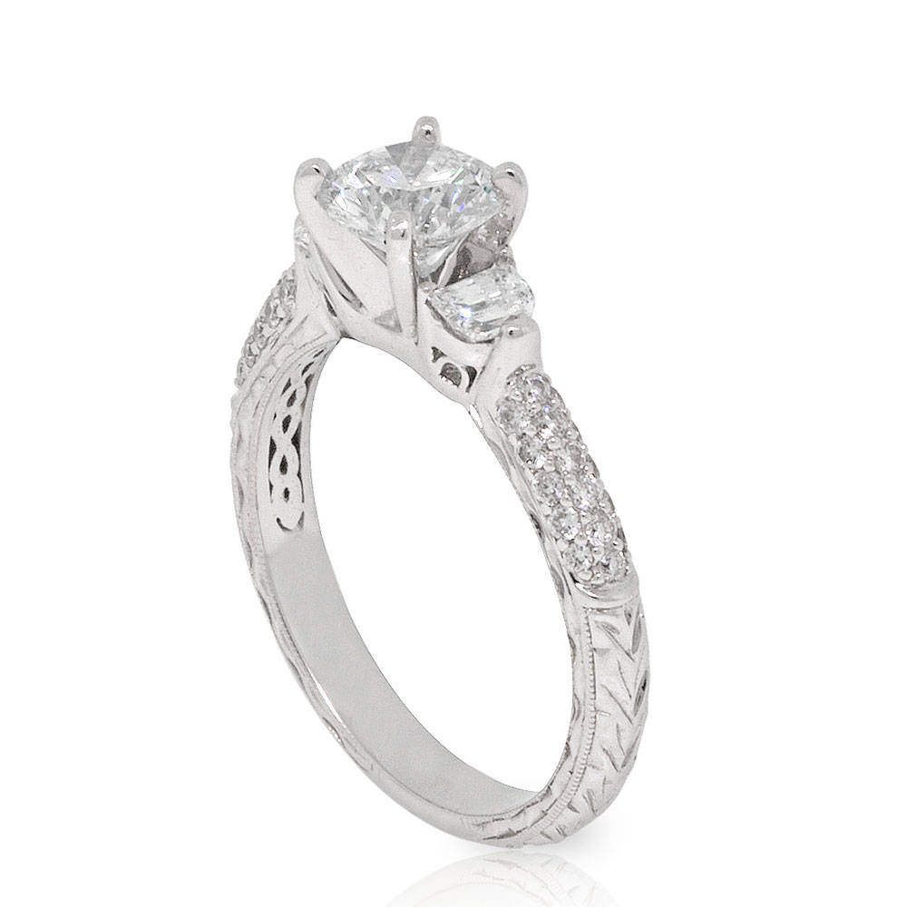 Diamond 3Stone Ring 14K Ben Bridge Jeweler